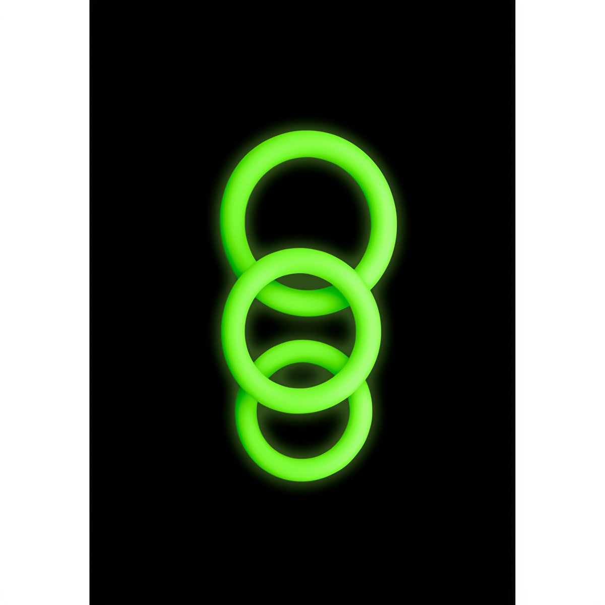 Cockring Set - Glow in the Dark - 3 Pieces - EroticToyzProducten,Toys,Toys voor Mannen,Cockringen,,MannelijkOuch! by Shots