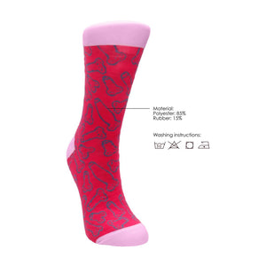 Cocky Socks Uniseks Sokken – Maat 36 - 41 – Comfortabel en Duurzaam – Zwart/Wit - EroticToyzSokkenSexy Socks by Shots