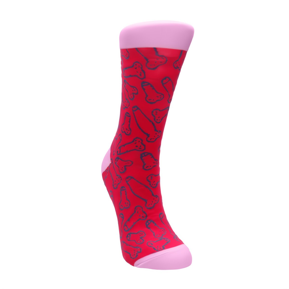 Cocky Socks Uniseks Sokken – Maat 36 - 41 – Comfortabel en Duurzaam – Zwart/Wit - EroticToyzSokkenSexy Socks by Shots