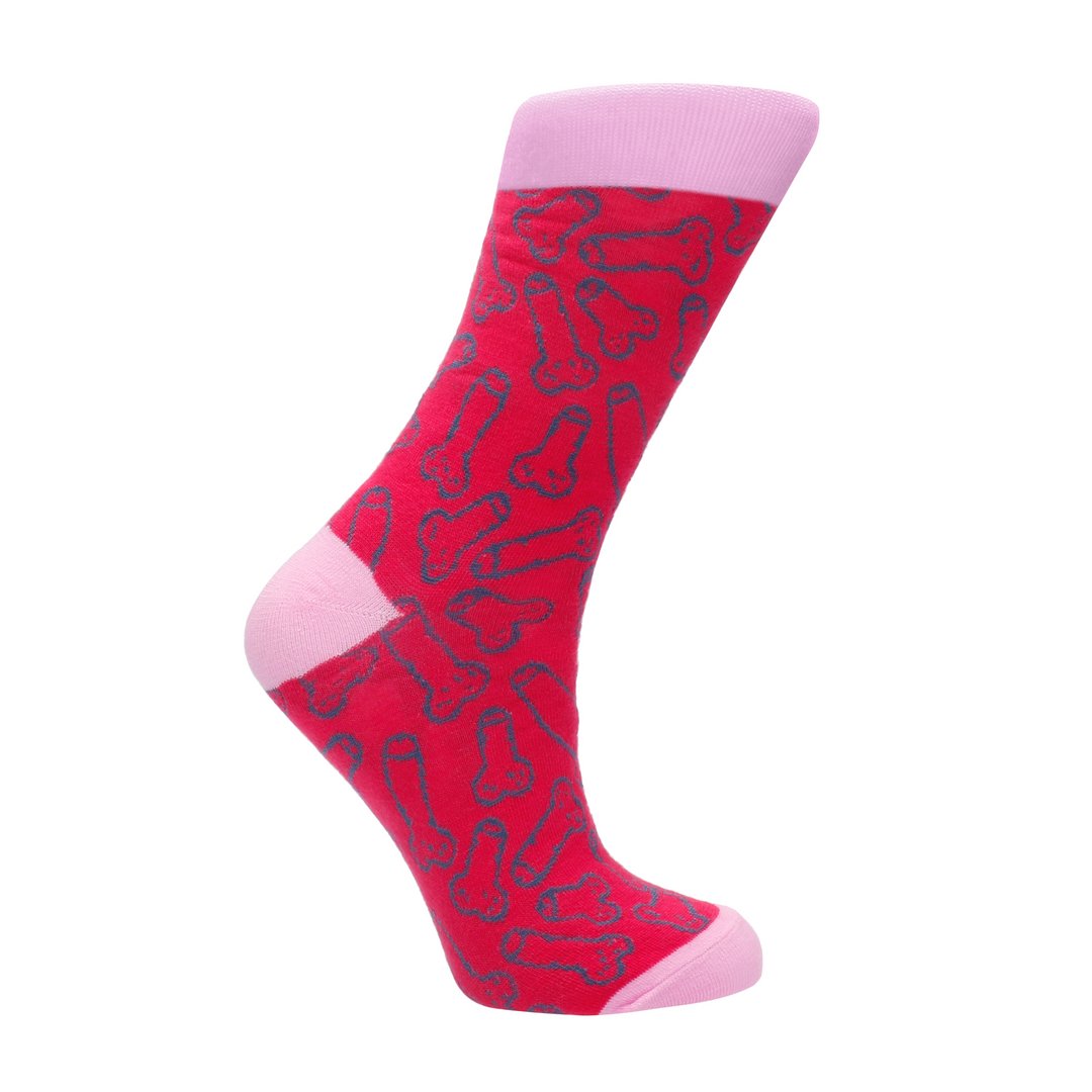 Cocky Socks Uniseks Sokken – Maat 36 - 41 – Comfortabel en Duurzaam – Zwart/Wit - EroticToyzSokkenSexy Socks by Shots