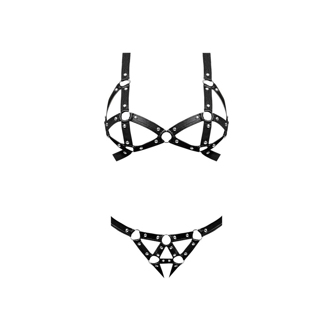 Concordia - XL - EroticToyzProducten,Lingerie,Lingerie voor Haar,2 - Delige Set,Fetishkleding voor Haar,,VrouwelijkMagic Silk