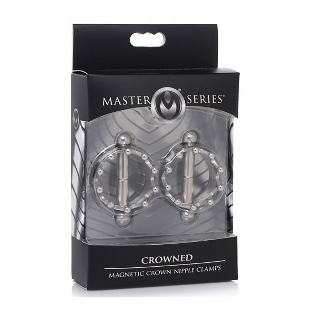 Crowned Magentic Nipple Clamps - EroticToyzProducten,Toys,Tepel Toys VacuÃ¼m Toys,Tepelklemmen,,GeslachtsneutraalXR Brands