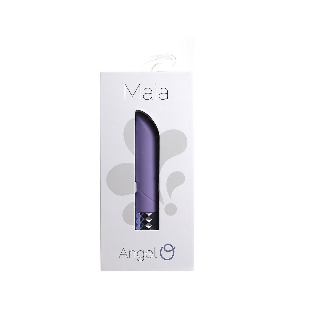 'Crystal Gems Angel Mini Bullet Vibrator - 25 Standen, Paars' - EroticToyzKogel - en MinivibratorsMaiatoys