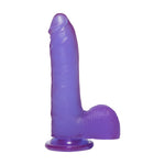 Crystal Jellies Dunne Dildo 18 cm met Zuignap en Ballen - Kristallijn - EroticToyzRealistische Dildo'sDoc Johnson