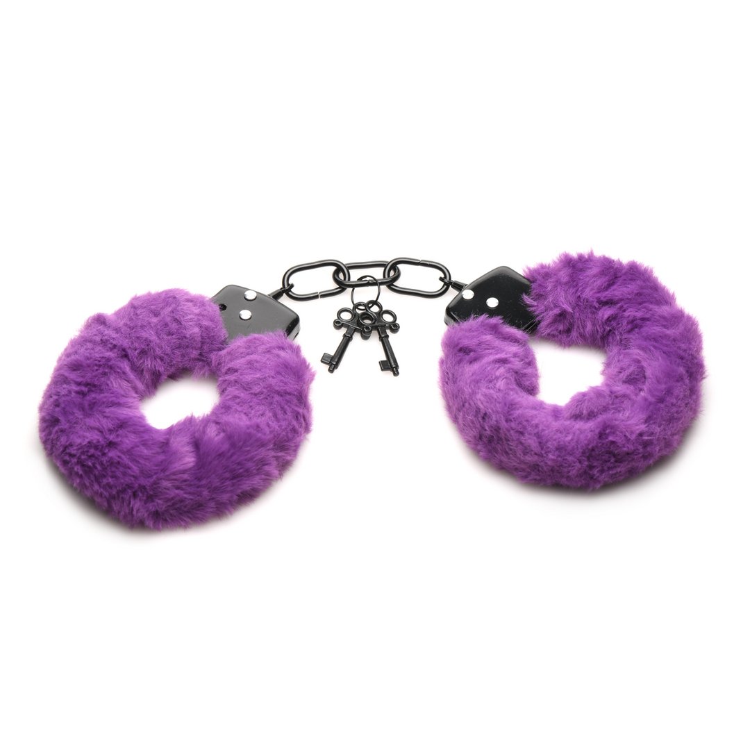 Cuffed in Fur - Furry Handcuffs - Purple - EroticToyzProducten,Toys,Fetish,Boeien,Handboeien,Nieuwe Producten,,GeslachtsneutraalXR Brands