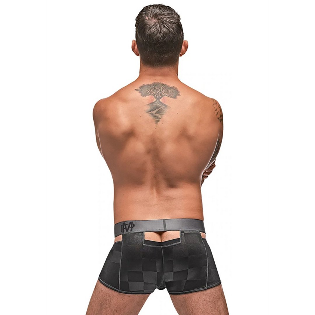 Cutout Shorts met Uitsparingen - Maat M - Zwart - EroticToyzBoxershortsMale Power