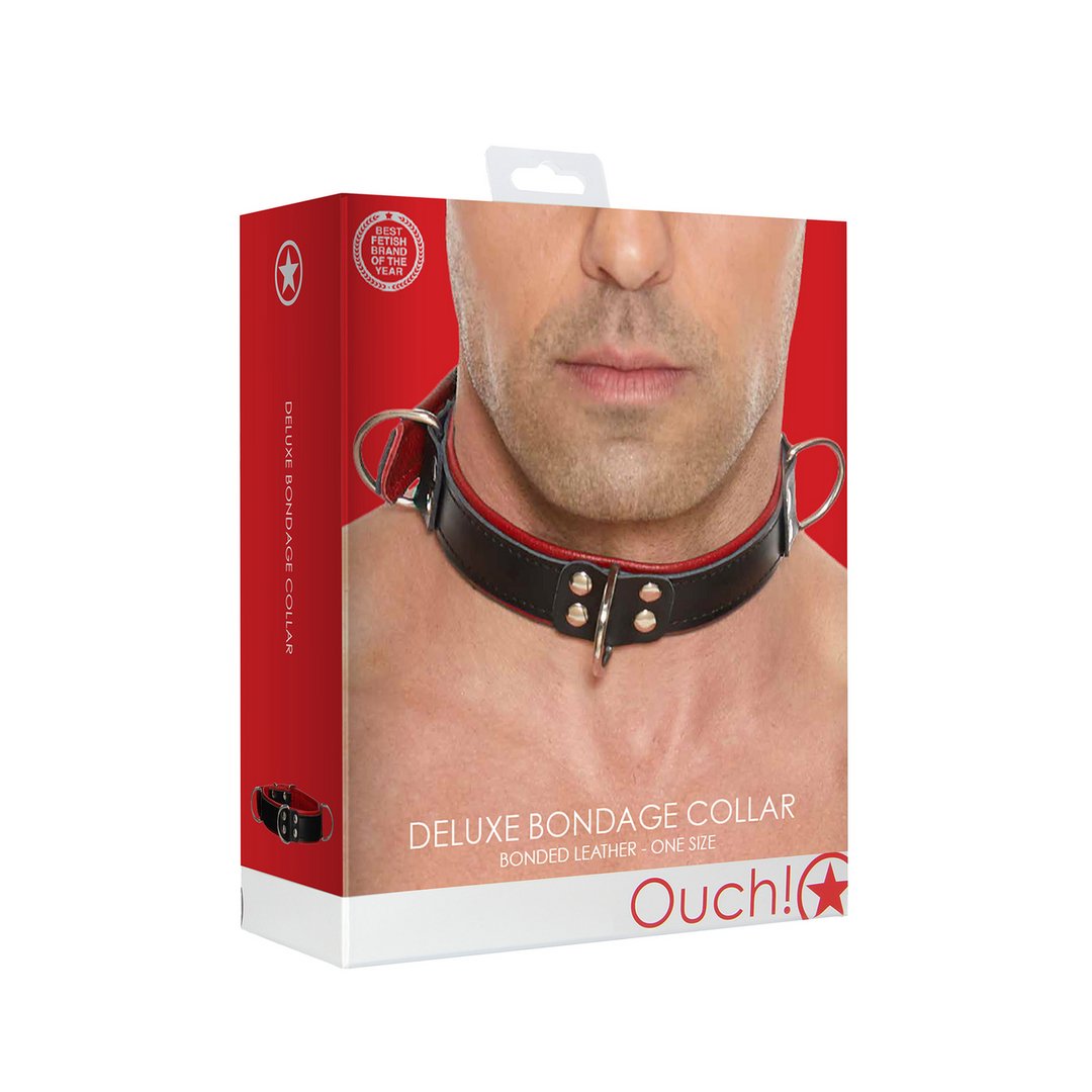 Deluxe Bondage Collar - One Size - EroticToyzProducten,Toys,Fetish,Harnassen,,MannelijkOuch! by Shots