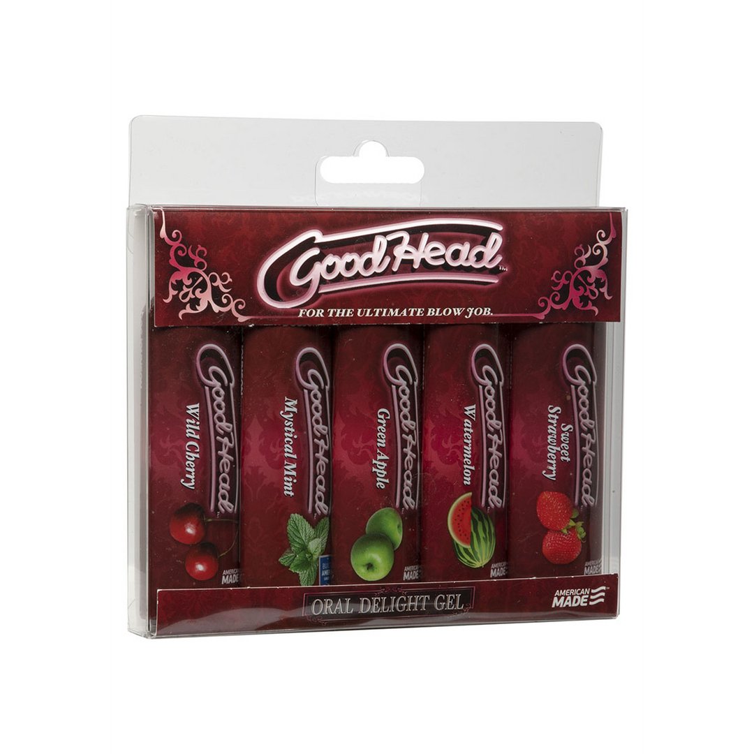 Doc Johnson Oral Delight Gel 5 - Pack - 30 ml Gemengde Smaken - EroticToyzEetbaarDoc Johnson