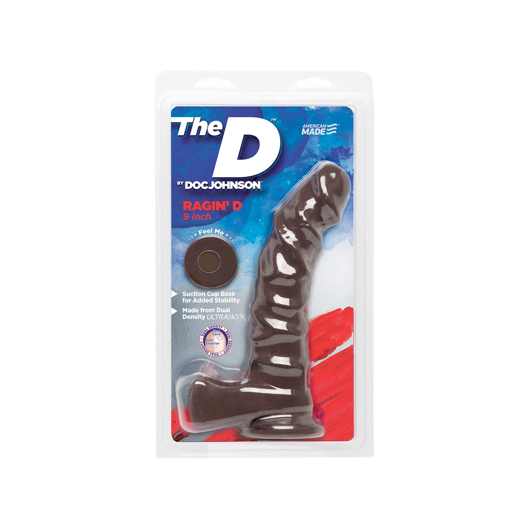 Doc Johnson Ragin' Dildo Met Ballen 22 cm - Chocolade - EroticToyzRealistische Dildo'sDoc Johnson