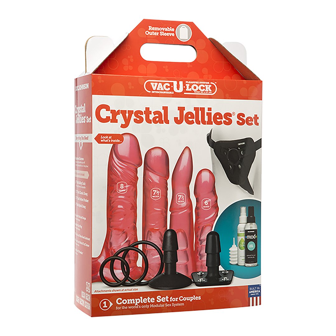 Doc Johnson Vac - U - Lock Crystal Jellies Set - Transparant - EroticToyzToy SetsDoc Johnson