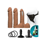 Doc Johnson Vac - U - Lock Dual Density Dildo Set - 20 cm - Zwart - EroticToyzToy SetsDoc Johnson