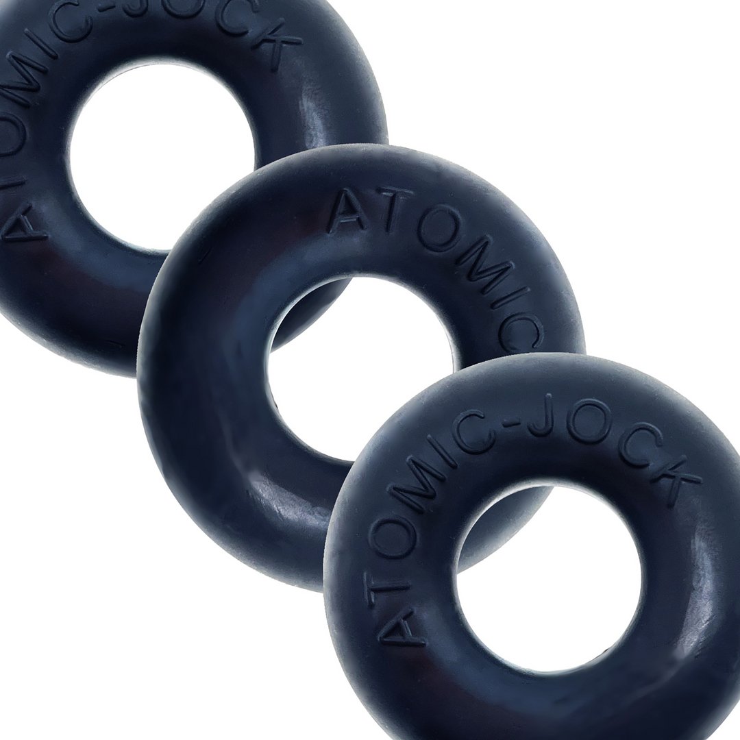 DoNut1 Ringer 3 - Pack Cockrings - Zwart - EroticToyzCockringenOxballs