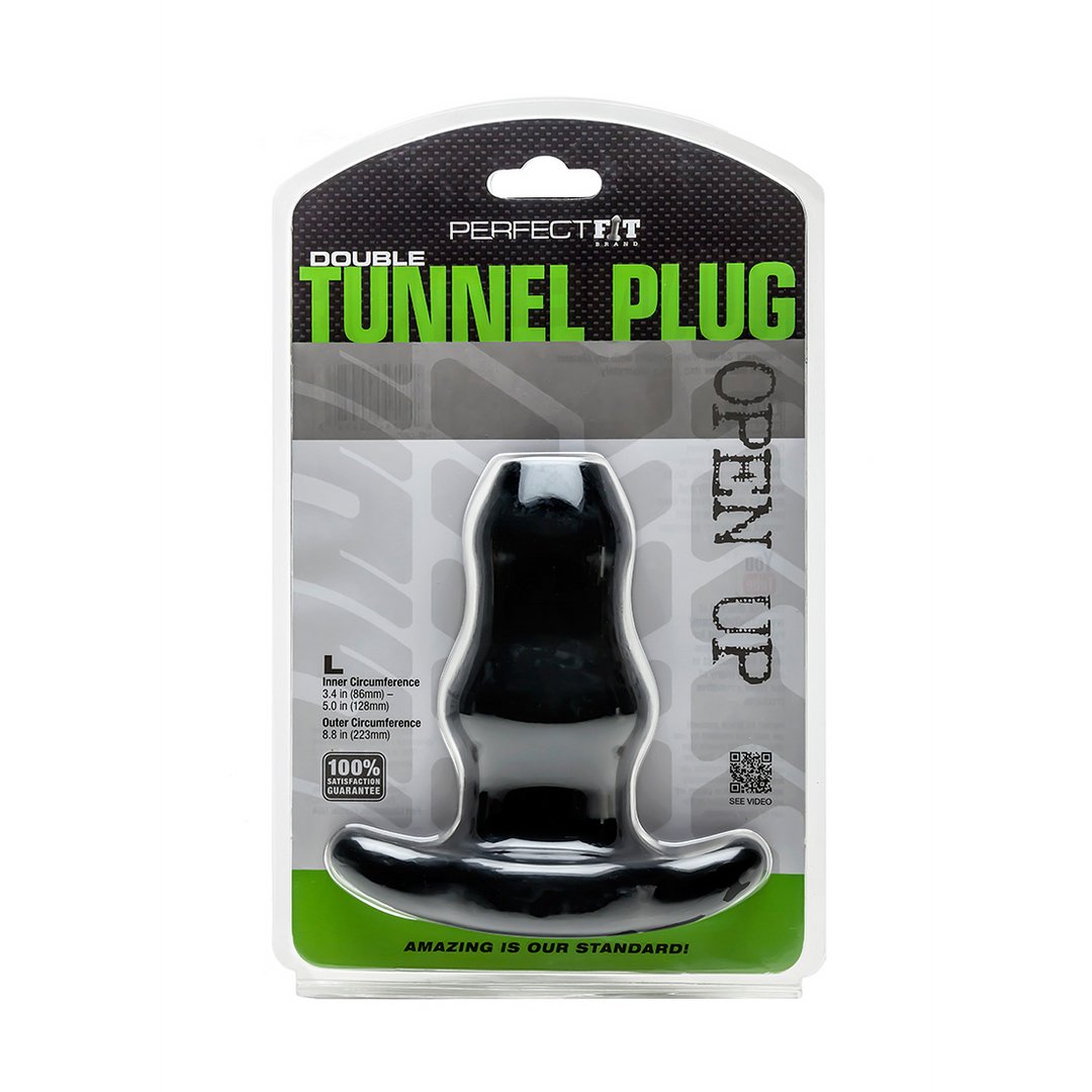 Double Tunnel Plug - Hollow Butt Plug - L - EroticToyzProducten,Toys,Anaal Toys,Buttplugs Anale Dildo's,Buttplugs Anale Dildo's Niet Vibrerend,,MannelijkPerfectFitBrand