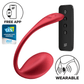 Draagbare Vibrator Voor Koppels - Rood - Pleasureplay Producten,Toys voor Koppels,Duo - Vibrators,Duo - Vibrators,Nieuwe Producten,,VrouwelijkSatisfyer