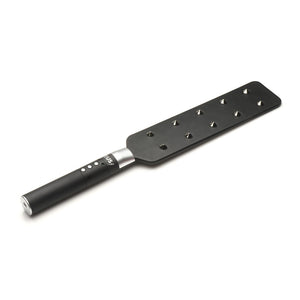 E - Stim Spiked Paddle - Black - EroticToyzProducten,Toys,Toys met Electrostimulatie,Fetisch,Fetish,Slaan en Plagen,Peddels,Nieuwe Producten,,GeslachtsneutraalXR Brands