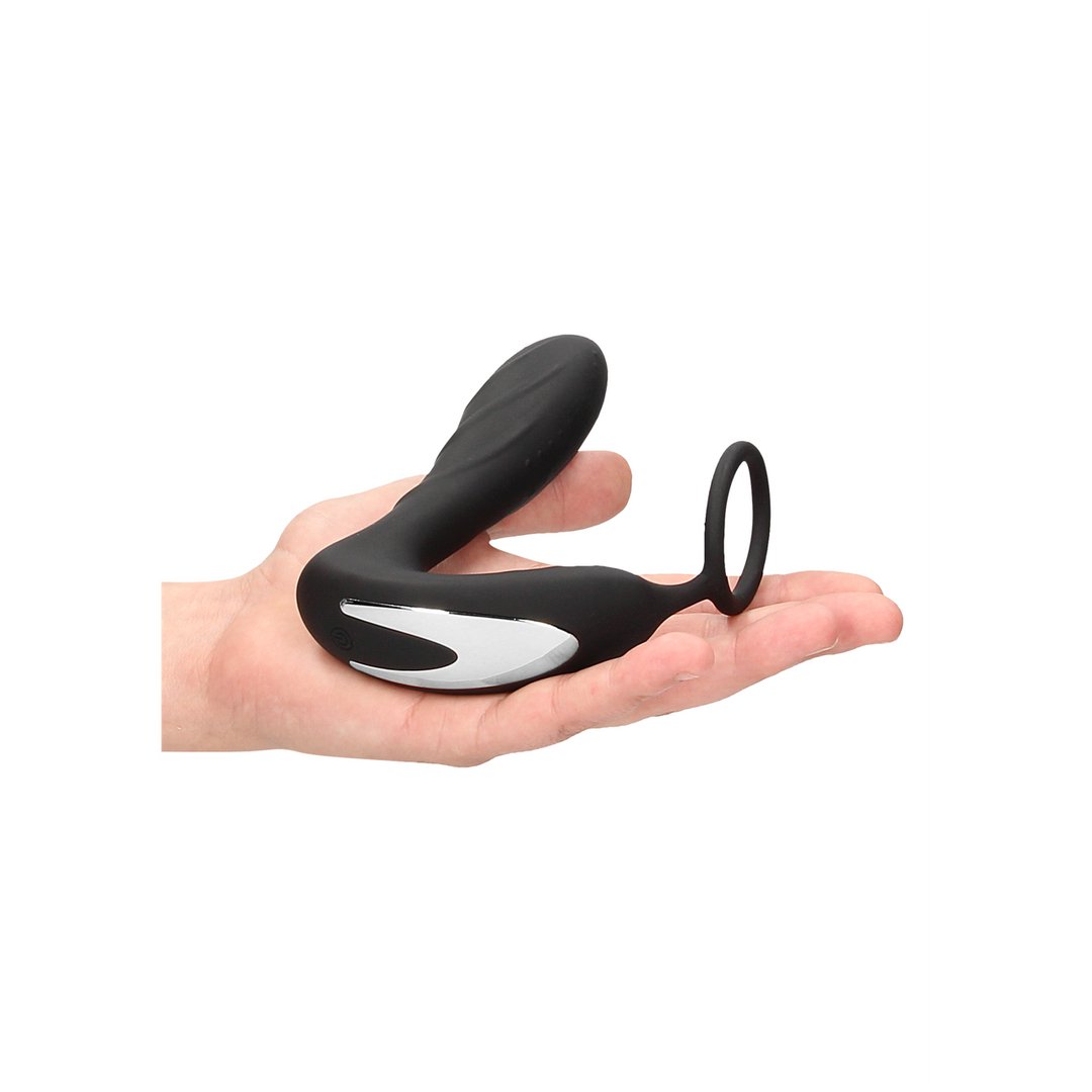 E - stim Vibrating Butt Plug Cockring - EroticToyzProducten,Toys,Anaal Toys,Buttplugs Anale Dildo's,Buttplugs Anale Dildo's Vibrerend,Toys met Electrostimulatie,Anaal,,GeslachtsneutraalOuch! by Shots