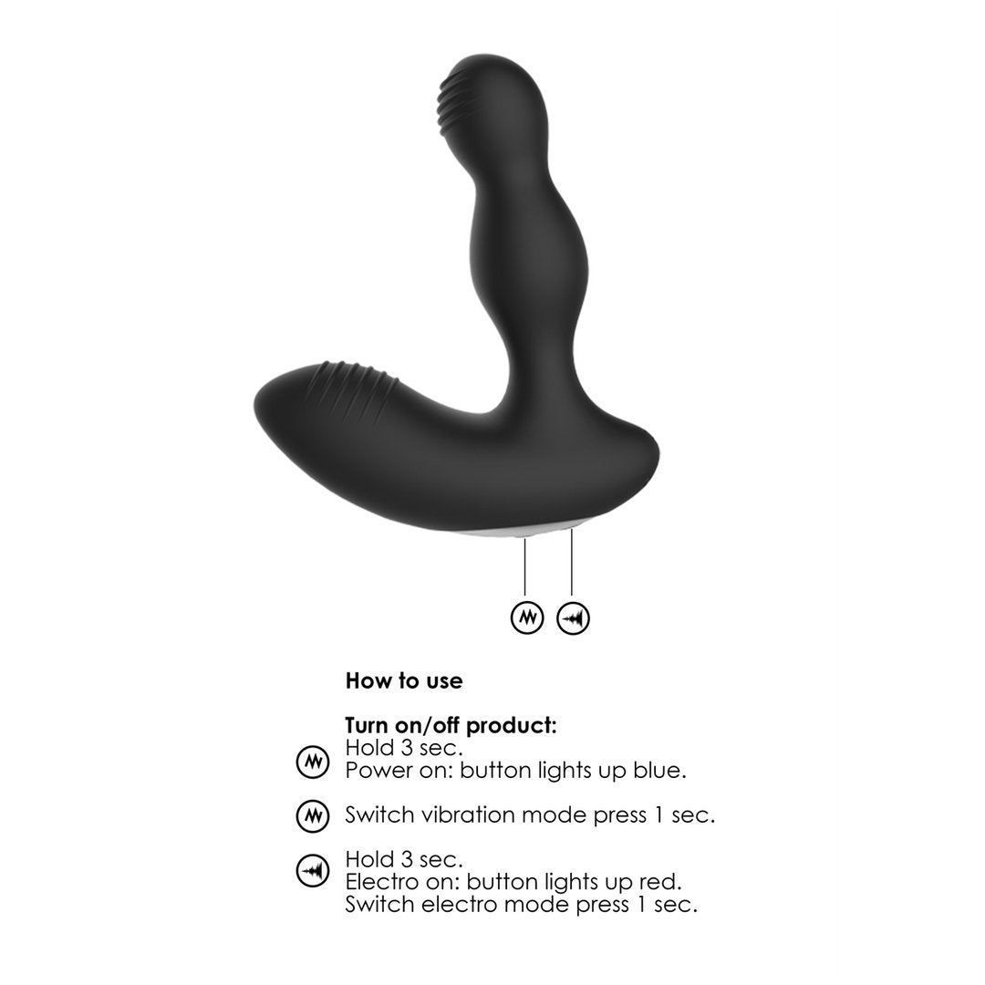 E - Stimulation Vibrating Prostate Massager - EroticToyzProducten,Toys,Anaal Toys,Prostaatstimulatoren,Toys met Electrostimulatie,Anaal,,GeslachtsneutraalElectroShock by Shots