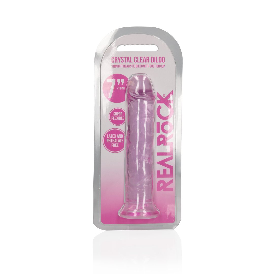 Echtelijke Dildo met Zuignap 18 cm - Transparant - EroticToyzRealistische Dildo'sRealRock by Shots