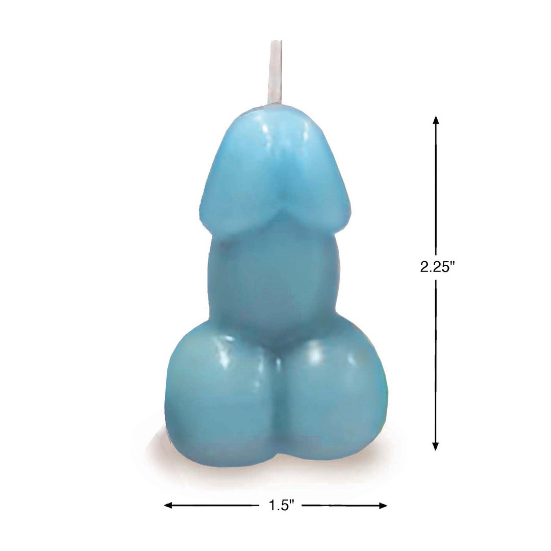 Eden’s Candle Vanilla Scented Penis Blue - EroticToyzKaarsenLittle Genie Productions