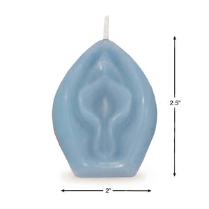 Eden’s Candle Vanilla Scented Vagina Blue - EroticToyzKaarsenLittle Genie Productions