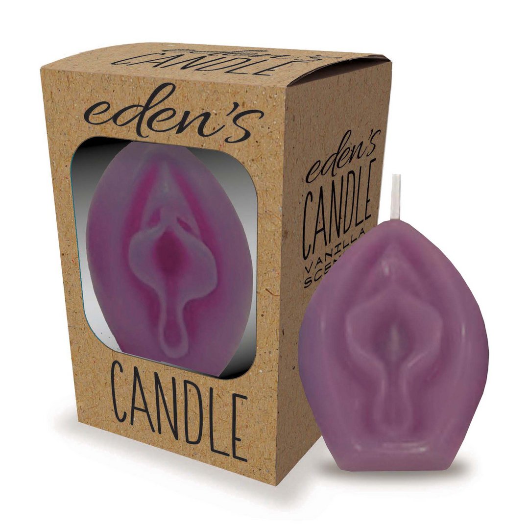 Eden’s Candle Vanilla Scented Vagina Eggplant - EroticToyzKaarsenLittle Genie Productions