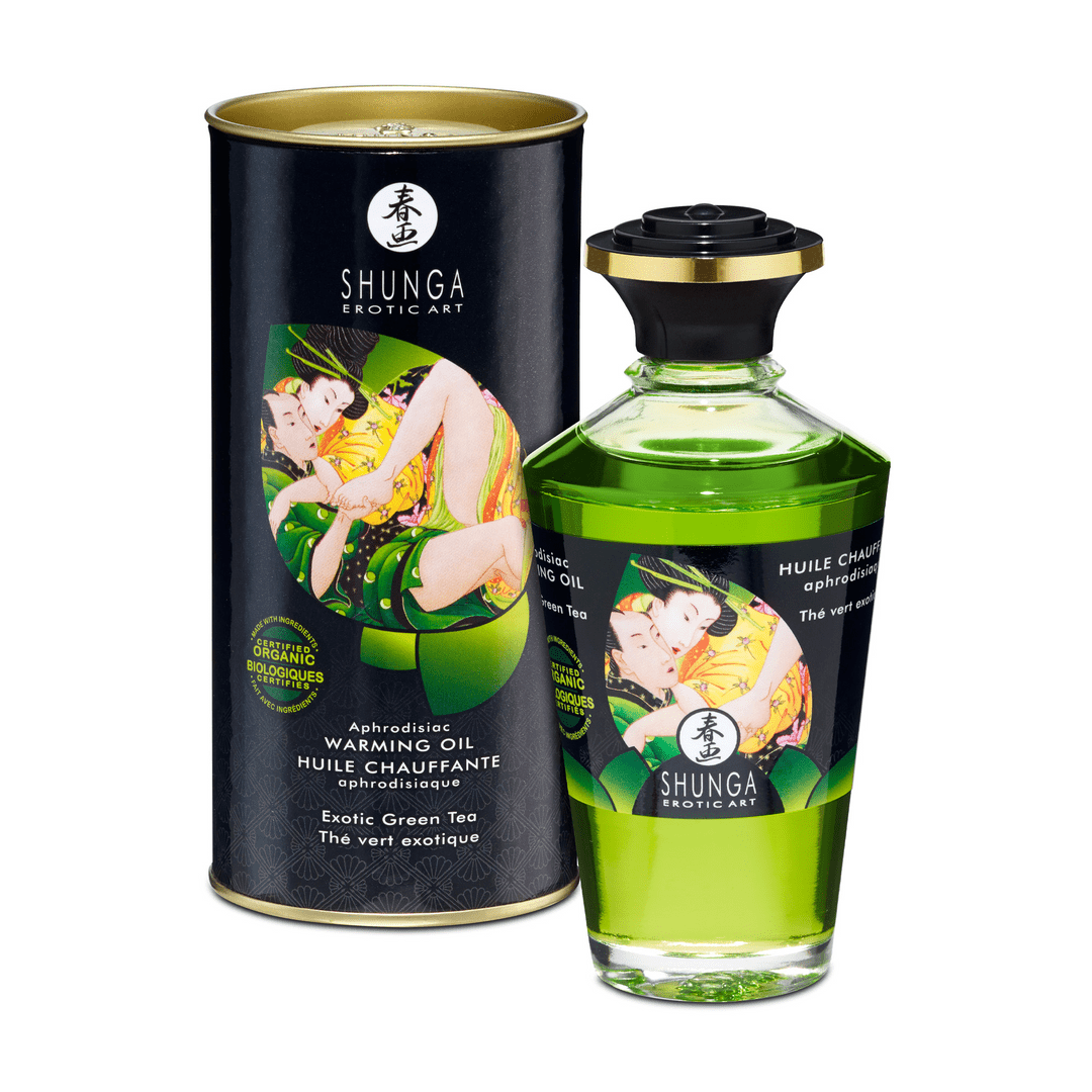 Eetbare Massage Olie - Groene Thee 100 ml - Pleasureplay Stimulerende Lotions en GelsShunga