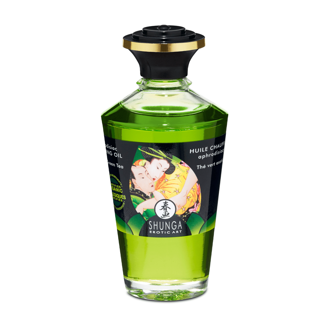 Eetbare Massage Olie - Groene Thee 100 ml - Pleasureplay Stimulerende Lotions en GelsShunga