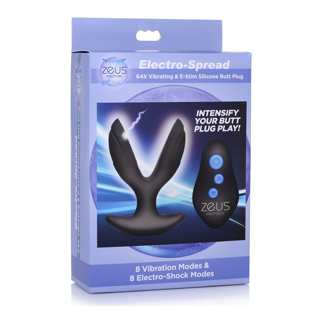 Electro - Spread - Vibrating and E - Stim Silicone Butt Plug - EroticToyzProducten,Toys,Anaal Toys,Buttplugs Anale Dildo's,Buttplugs Anale Dildo's Vibrerend,Toys met Electrostimulatie,Anaal,,GeslachtsneutraalXR Brands