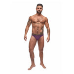 Enhancer Thong - XL - Eggplant - EroticToyzProducten,Lingerie,Lingerie voor Hem,Strings,,MannelijkMale Power