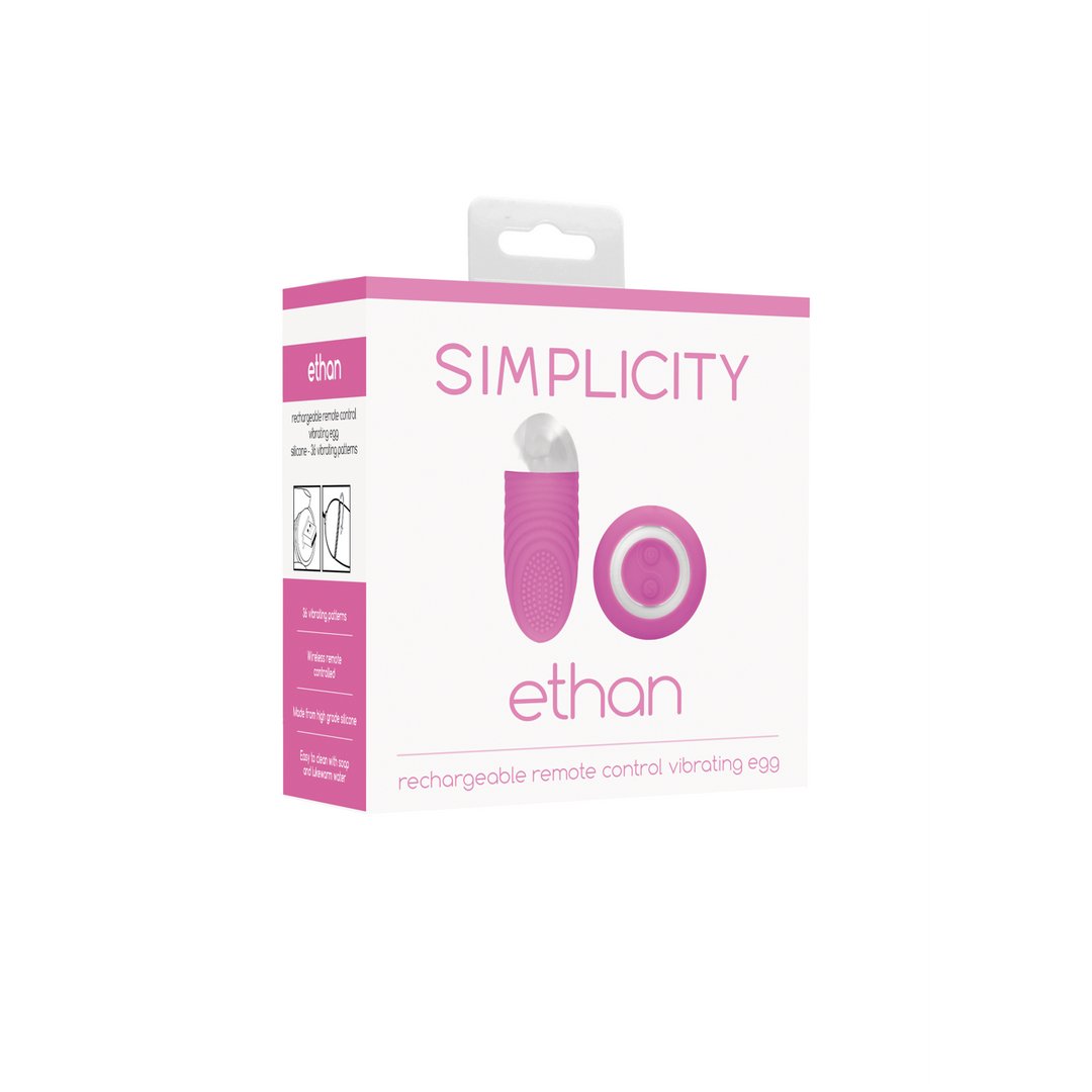 Ethan - Wireless Vibrating Egg with Remote Control - EroticToyzProducten,Toys,Vibrators,Vibrerende Eitjes,,VrouwelijkSimplicity by Shots