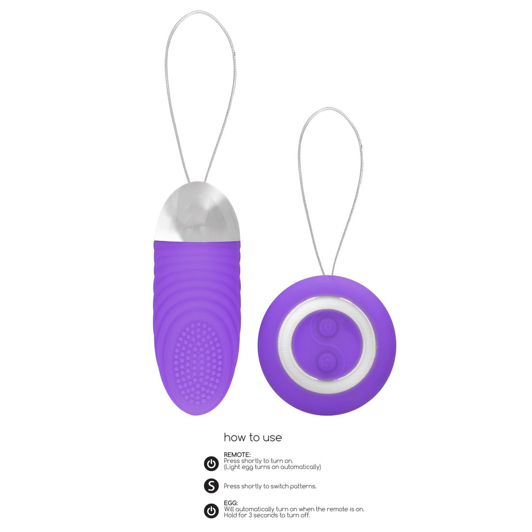 Ethan - Wireless Vibrating Egg with Remote Control - EroticToyzProducten,Toys,Vibrators,Vibrerende Eitjes,,VrouwelijkSimplicity by Shots