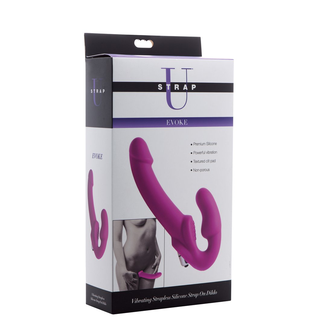 'Evoke Vibrerende Strapless Dildo - Silicone - Roze' - EroticToyzStraplessXR Brands