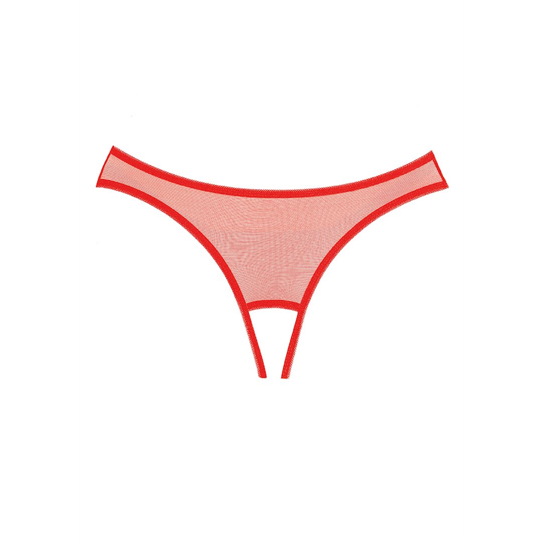 Exposé - Panty - One Size - Red - EroticToyzProducten,Lingerie,Lingerie voor Haar,Strings en Slipjes,,VrouwelijkAllure