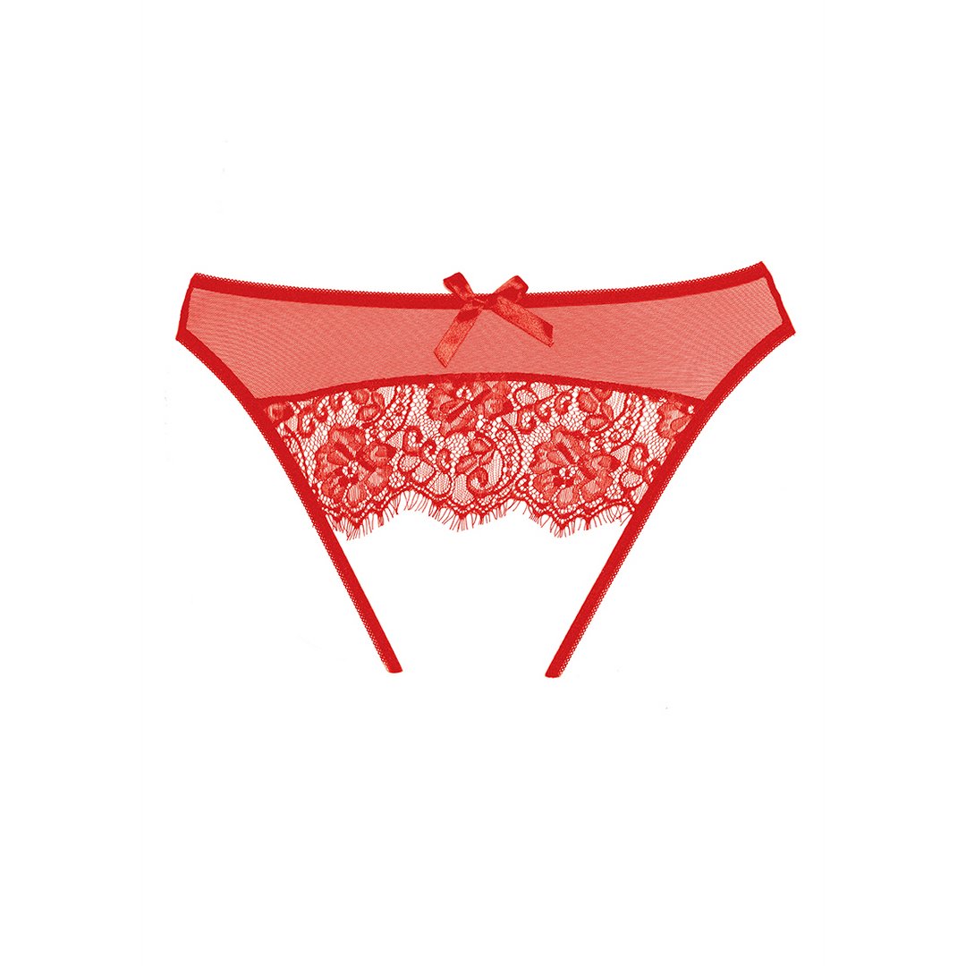 Exposé - Panty - One Size - Red - EroticToyzProducten,Lingerie,Lingerie voor Haar,Strings en Slipjes,,VrouwelijkAllure