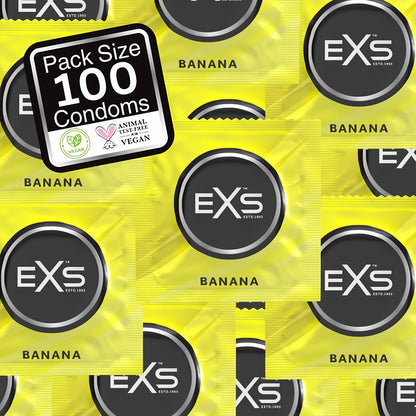 EXS Bananen Condooms 54mm - 100 Stuks - EroticToyzCondooms voor MannenEXS