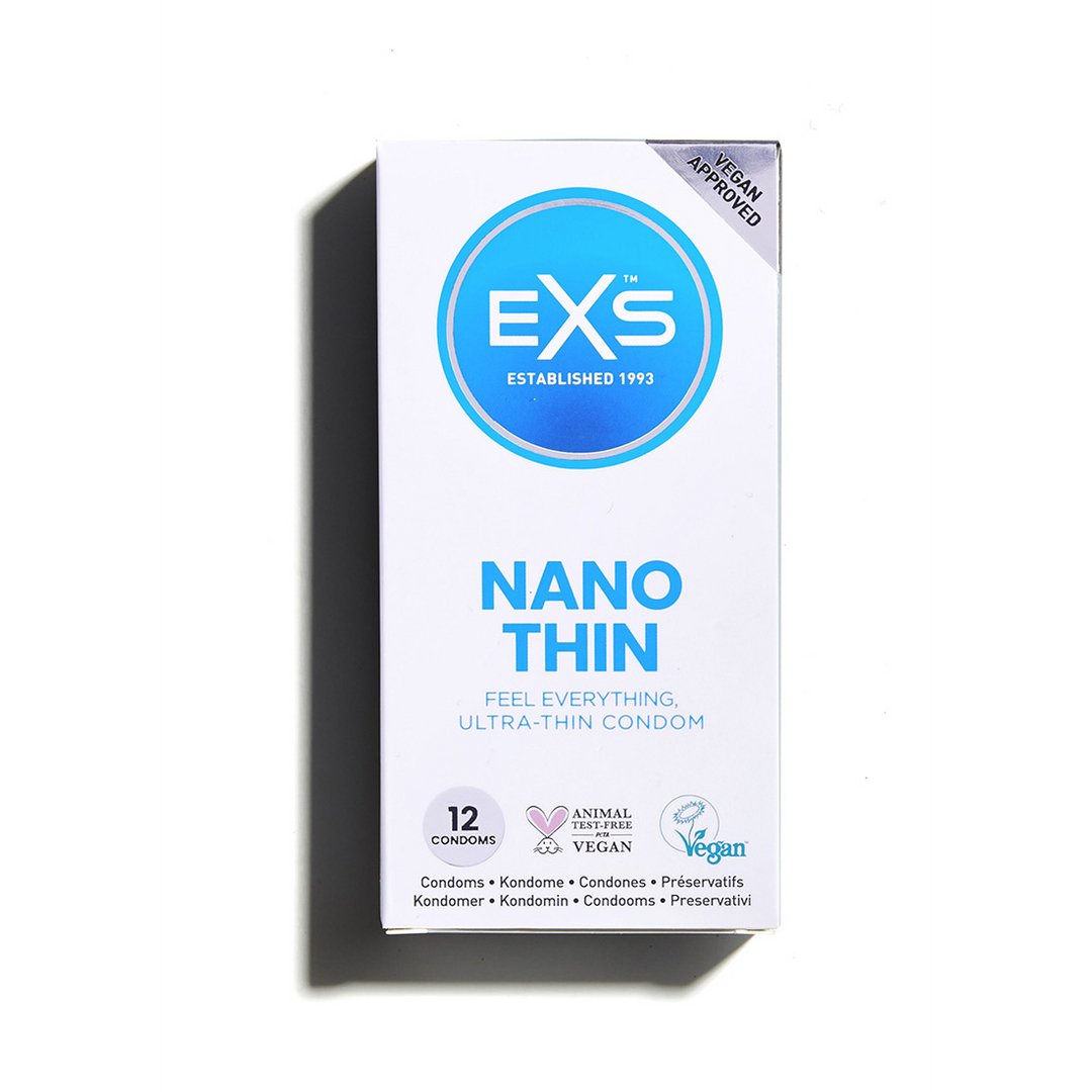 EXS Nano Thin - Condoms - 12 Pieces - EroticToyzProducten,Veilige Seks, Verzorging Hulp,Veilige Seks,Condooms voor Mannen,,MannelijkEXS