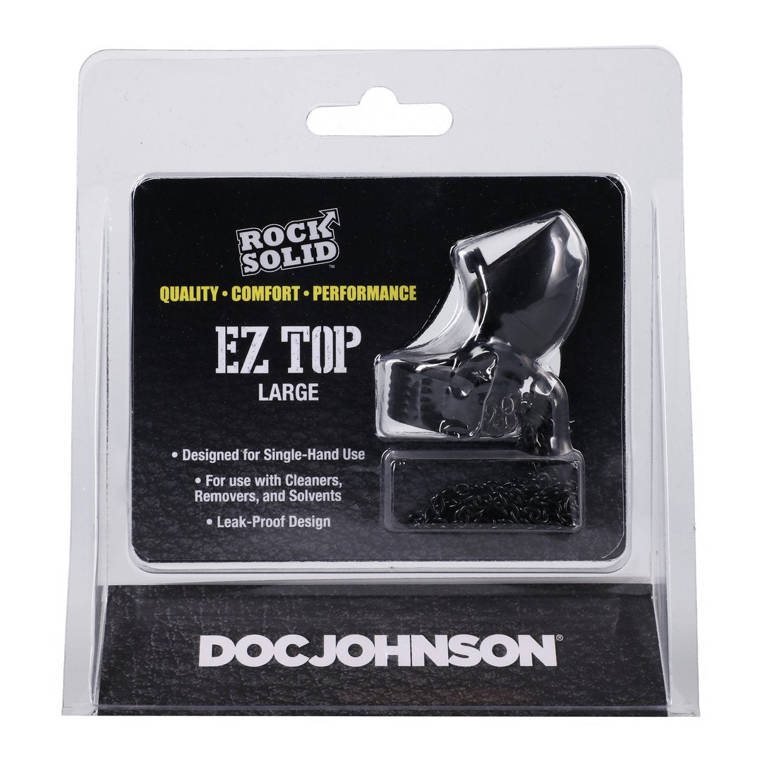 EZ Top XL Lekvrije Sprayer - Zwart - EroticToyzPenis SleeveDoc Johnson