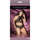 Lingerieset Met Visnet Haltertop En Booty Shorts - Plus Size - Pleasureplay Queen sizeCoquette
