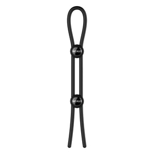 Forge - Double Adjustable Lasso Silicone Cock Ring - Black - EroticToyzProducten,Toys,Toys voor Mannen,Cockringen,,MannelijkNexus