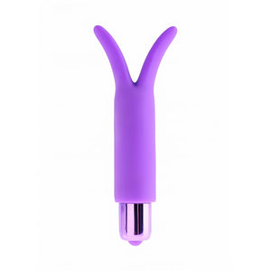 'Fun Factory Silicone Vibrator met Flikkerende Oren - Paars' - EroticToyzKogel - en MinivibratorsPipedream