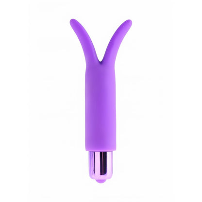 'Fun Factory Silicone Vibrator met Flikkerende Oren - Paars' - EroticToyzKogel - en MinivibratorsPipedream