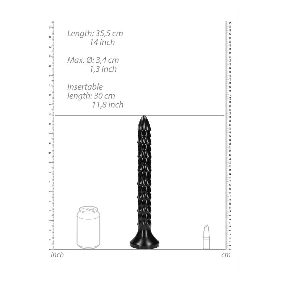 Geschaalde Anale Slang Dildo - 30 cm - EroticToyzButtplugs Anale Dildo's Niet VibrerendOuch! by Shots