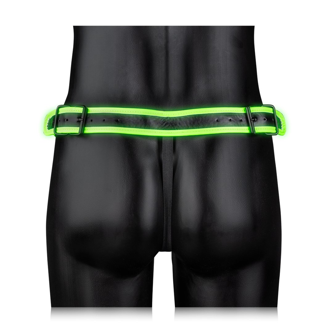 Gestreepte Glow in the Dark Jockstrap - M - EroticToyzJocksOuch! by Shots