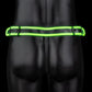 Gestreepte Glow in the Dark Jockstrap - M - EroticToyzJocksOuch! by Shots