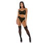 Get The Hook Driedelige Lingerieset XL - Zwart - EroticToyz3 - Delige SetForplay