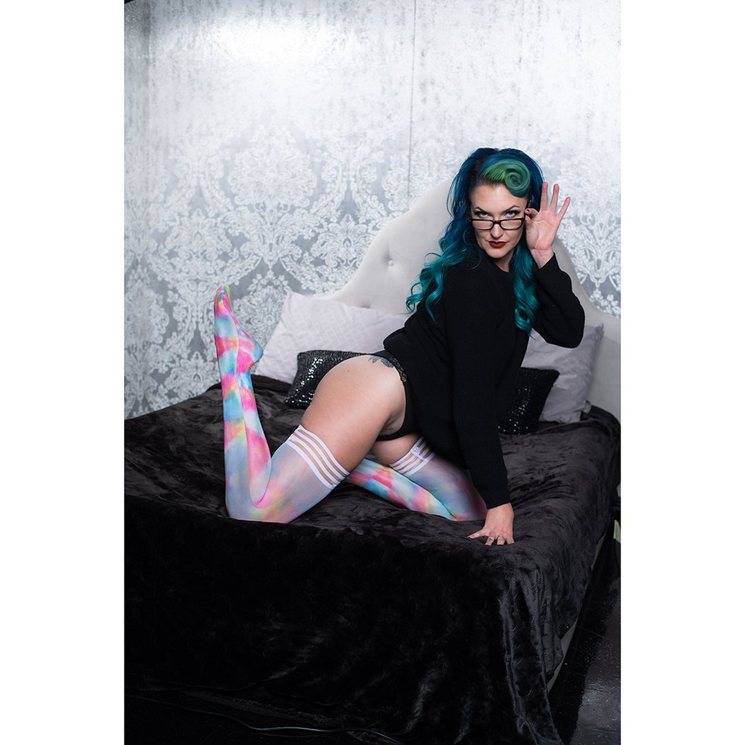 Gilly - Thigh High - C - Rainbow - EroticToyzProducten,Lingerie,Accessoires Lingerie,Kousen,,VrouwelijkKix'ies