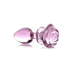 Glazen Buttplug - Roze Roos - Groot Formaat - EroticToyzProducten,Toys,Anaal Toys,Buttplugs Anale Dildo's,Buttplugs Anale Dildo's Niet Vibrerend,,GeslachtsneutraalXR Brands