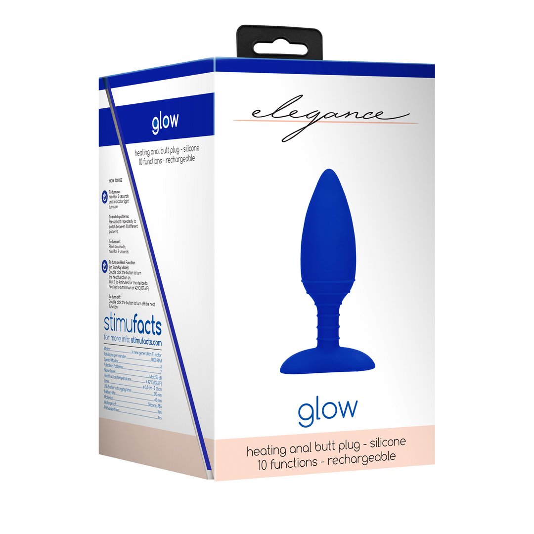 Glow - Heating Anal Butt Plug - EroticToyzProducten,Toys,Anaal Toys,Buttplugs Anale Dildo's,Buttplugs Anale Dildo's Vibrerend,Vibrators,Verwarmende Vibrators,Outlet,,GeslachtsneutraalElegance by Shots