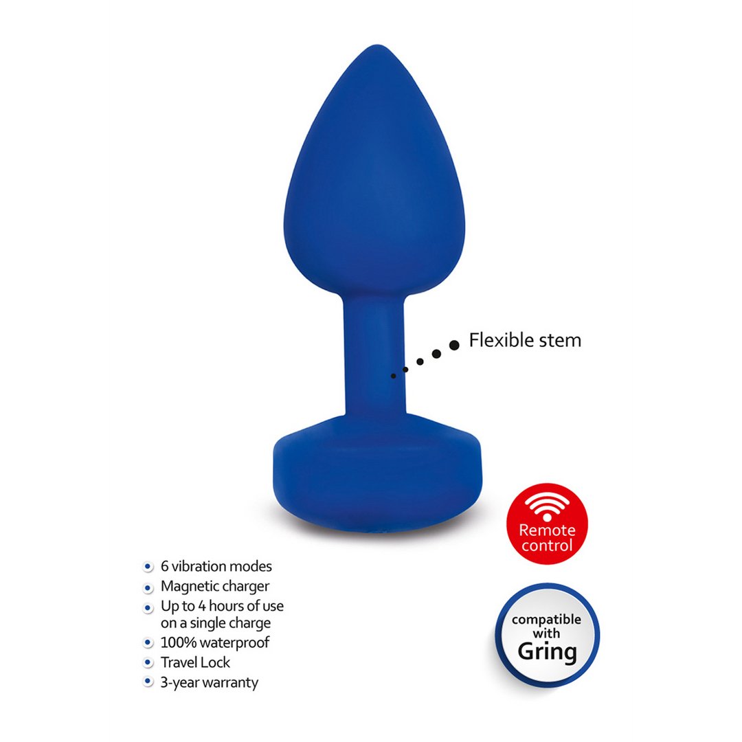 'GPlug Vibrating Butt Plug - Oplaadbaar en Waterdicht - Zwart' - EroticToyzButtplugs Anale Dildo's VibrerendG - Vibe