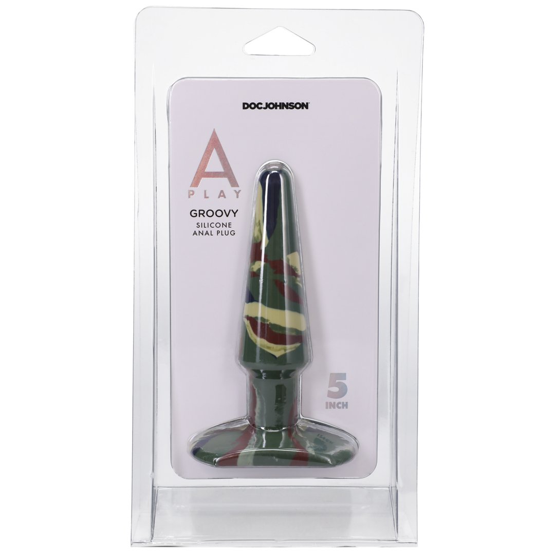 Groovy - 12 cm - Camouflage - EroticToyzProducten,Toys,Anaal Toys,Buttplugs Anale Dildo's,Buttplugs Anale Dildo's Niet Vibrerend,,GeslachtsneutraalDoc Johnson